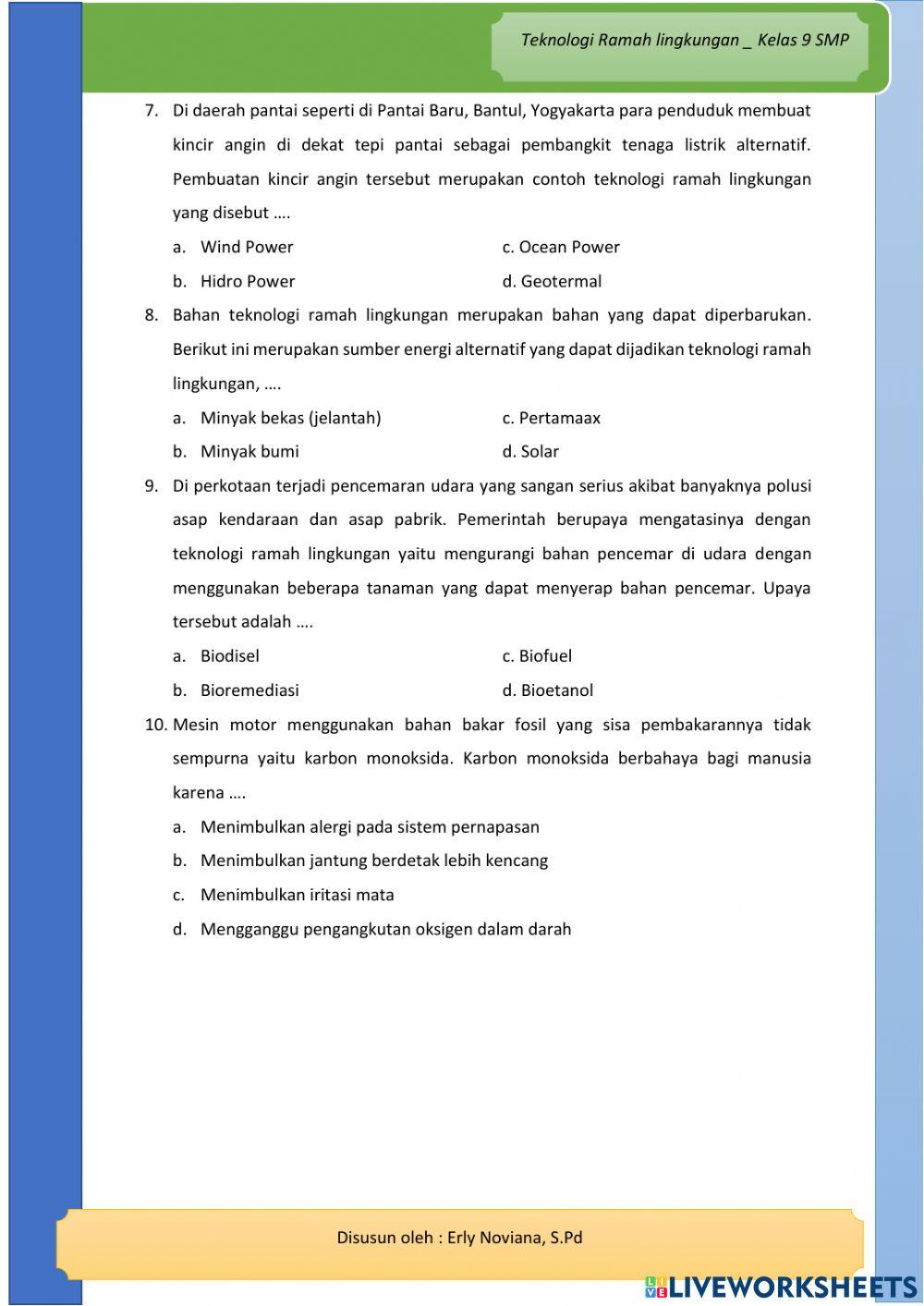 Teknologi Ramah Lingkungan