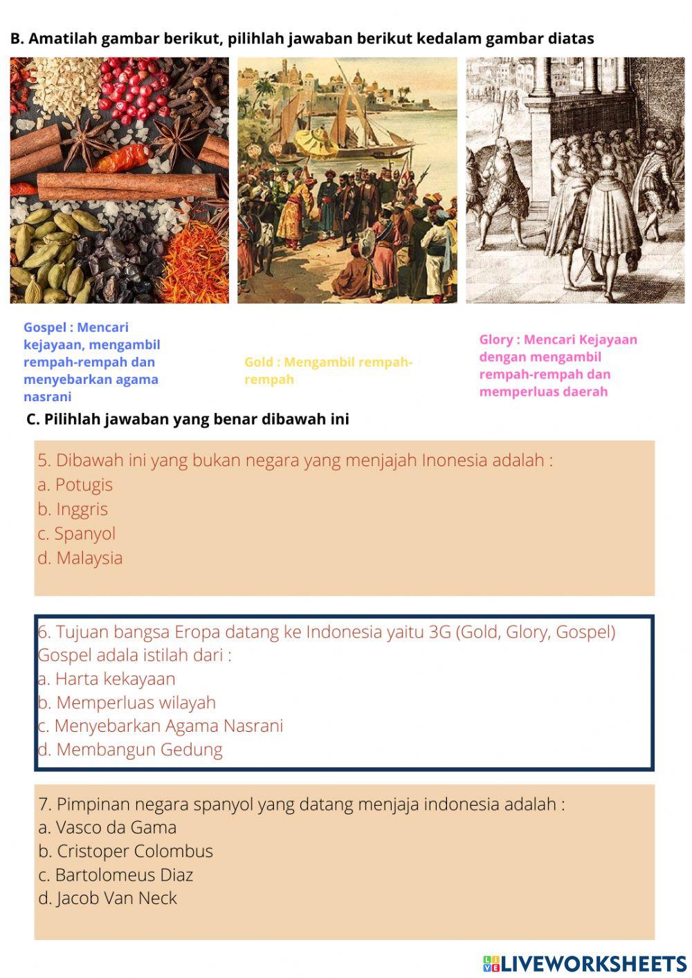 Masuknya Bangsa Eropa Ke Indonesia