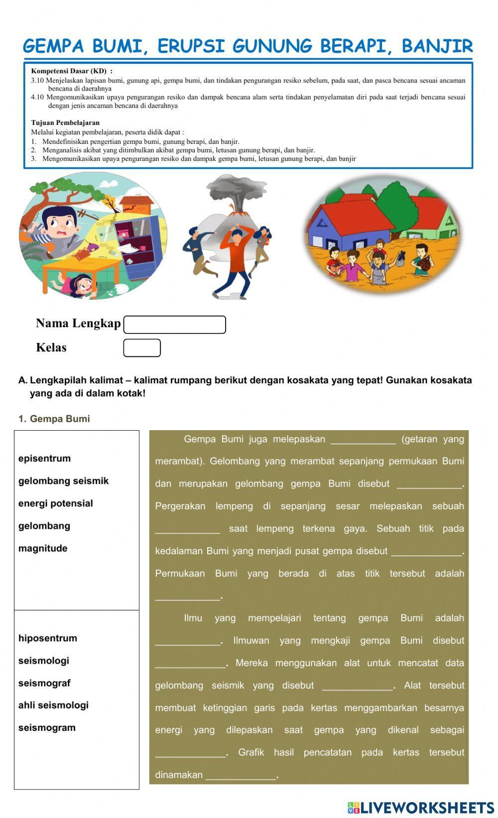 LK Lapisan Bumi P2 - Bencana Alam