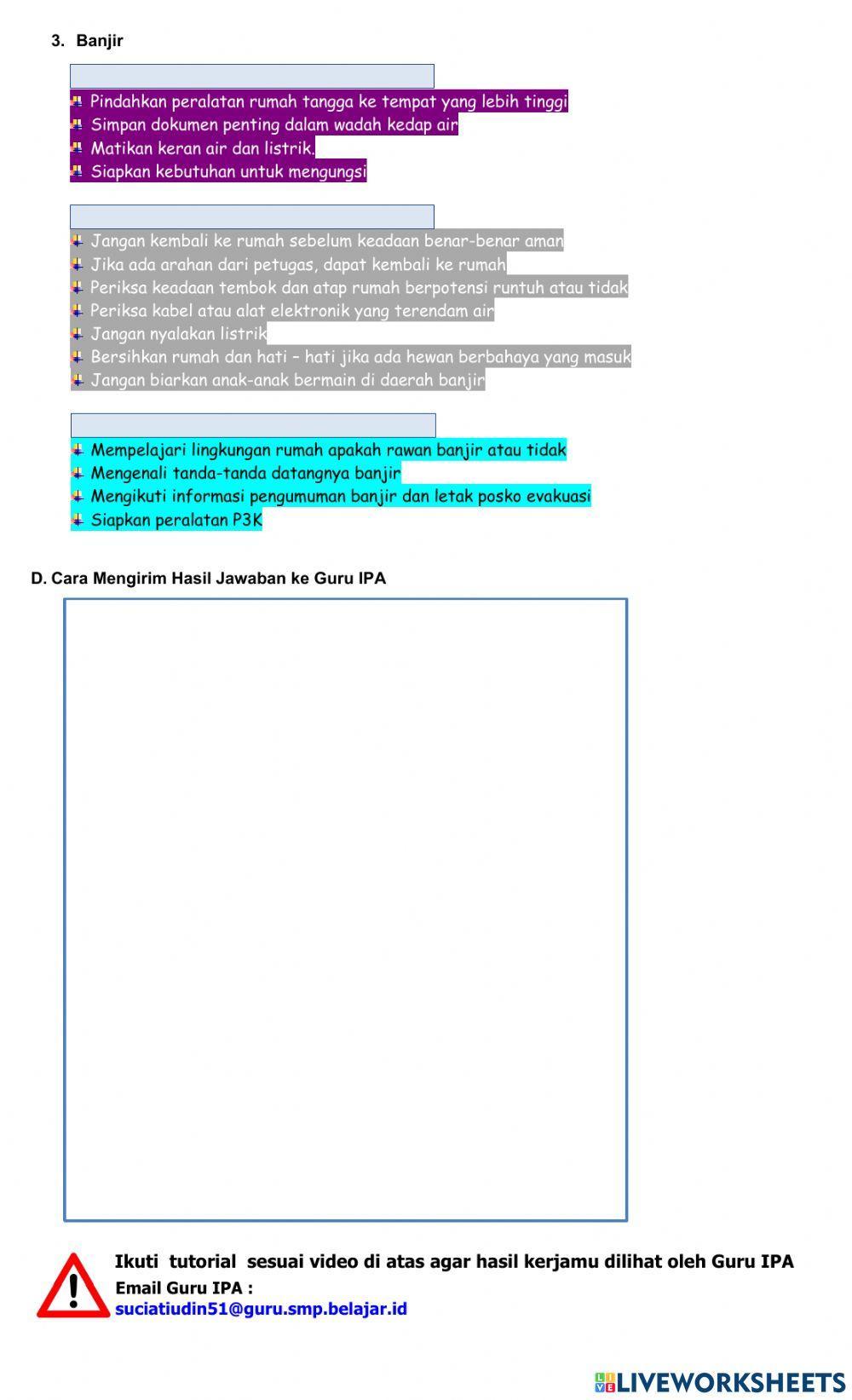 LK Lapisan Bumi P2 - Bencana Alam