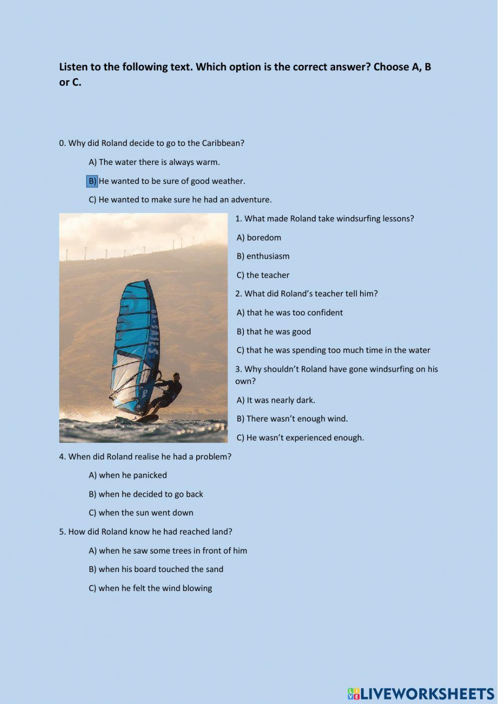 Matura B1 - Listening 8