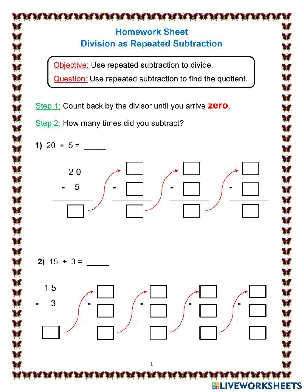 Division as Repeated Subtraction