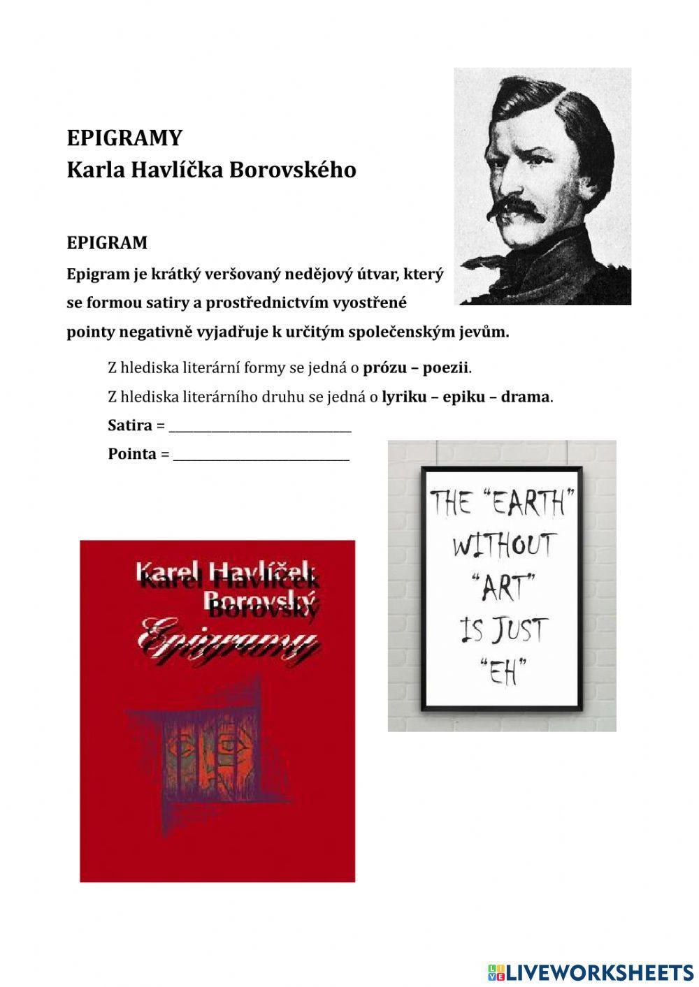 Epigramy Karla Havlíčka Borovského