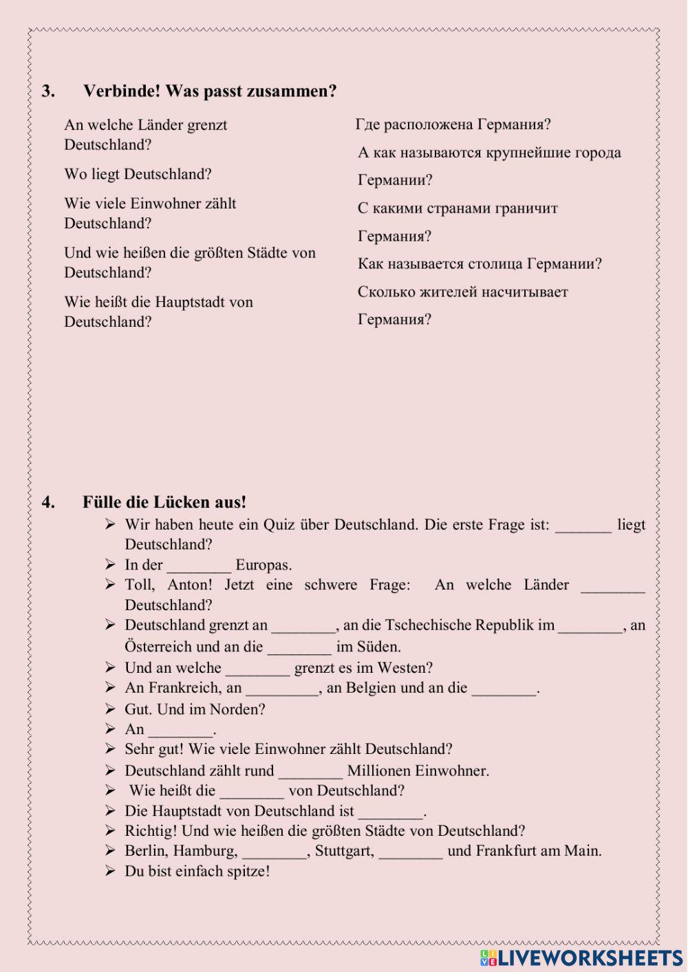 Deutschland. Geografische Lage