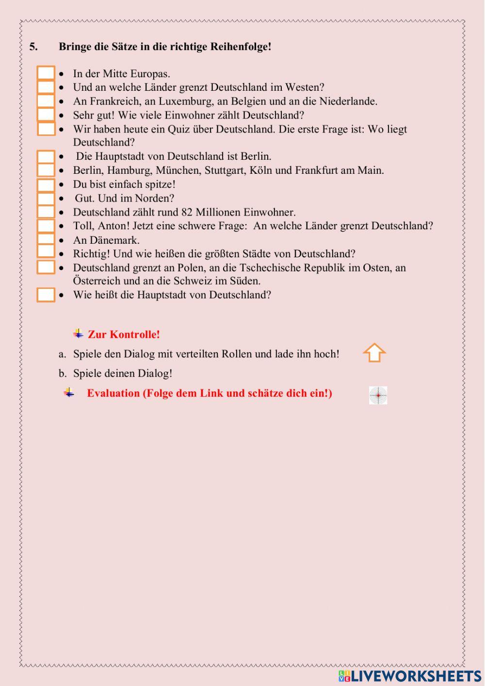 Deutschland. Geografische Lage