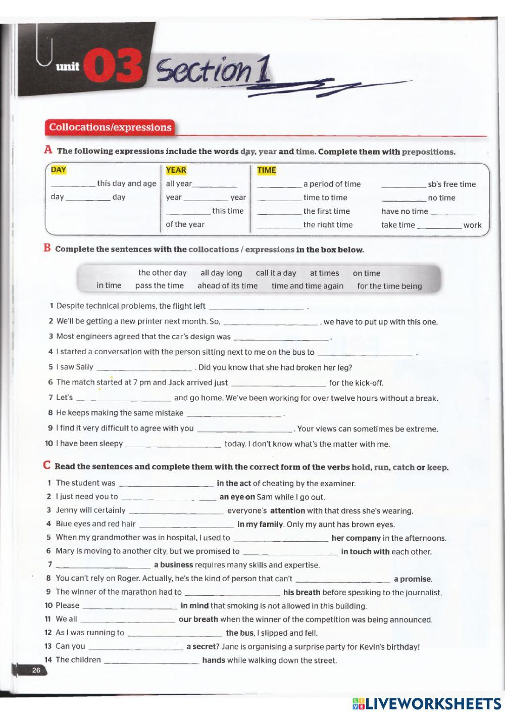Use of English B2 - Unit 3