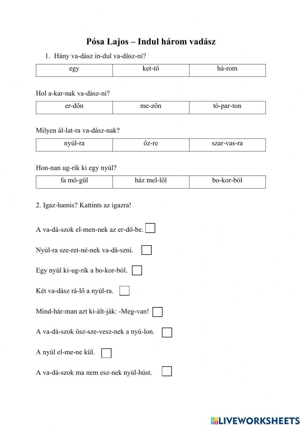 Pósa Lajos - Indul 3 vadász