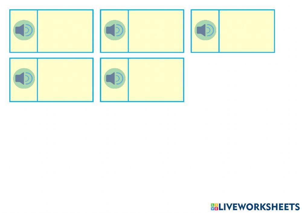 nombor - Dengar and Pilih - satu hingga lima