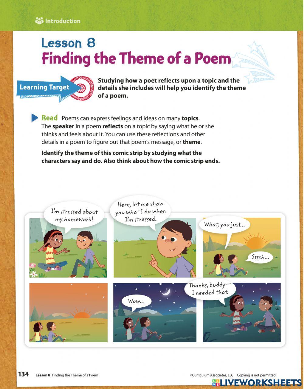 Lesson 8b finding the theme of a poem 0649 ruby west