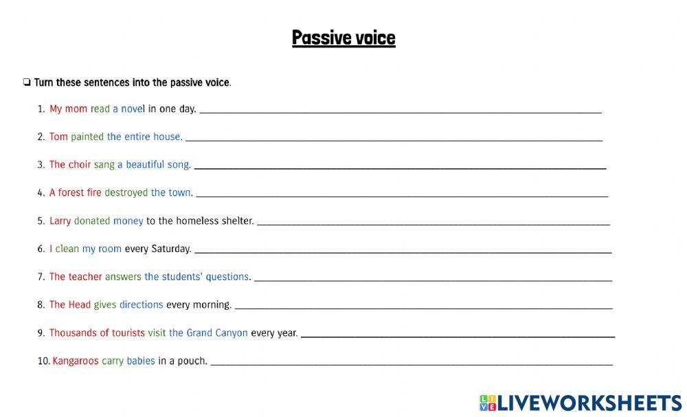 Passive Voice Present and Past