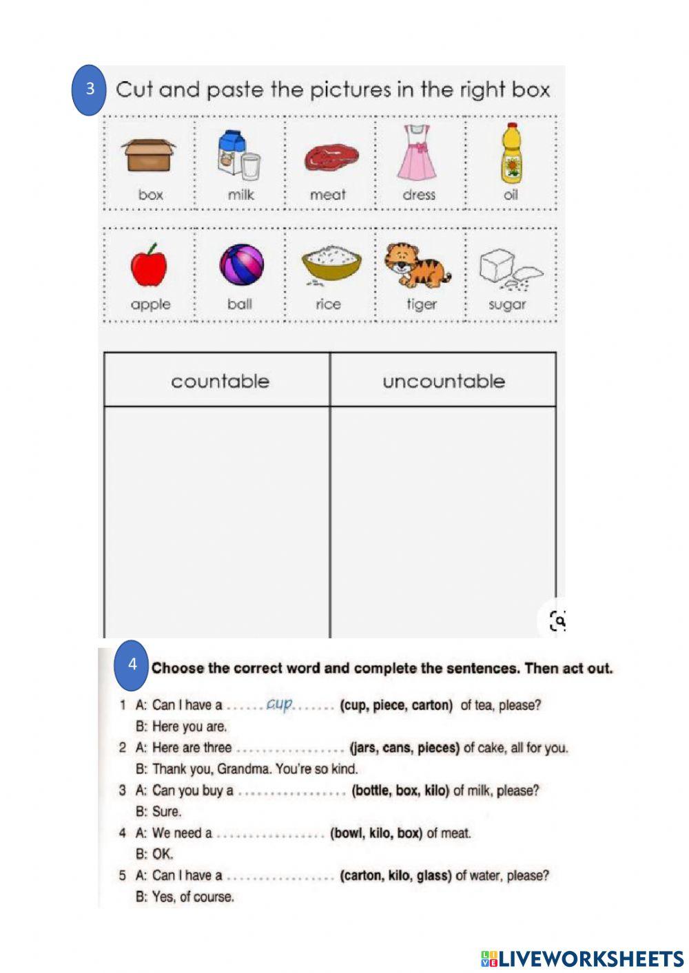 Singular and Plural nouns