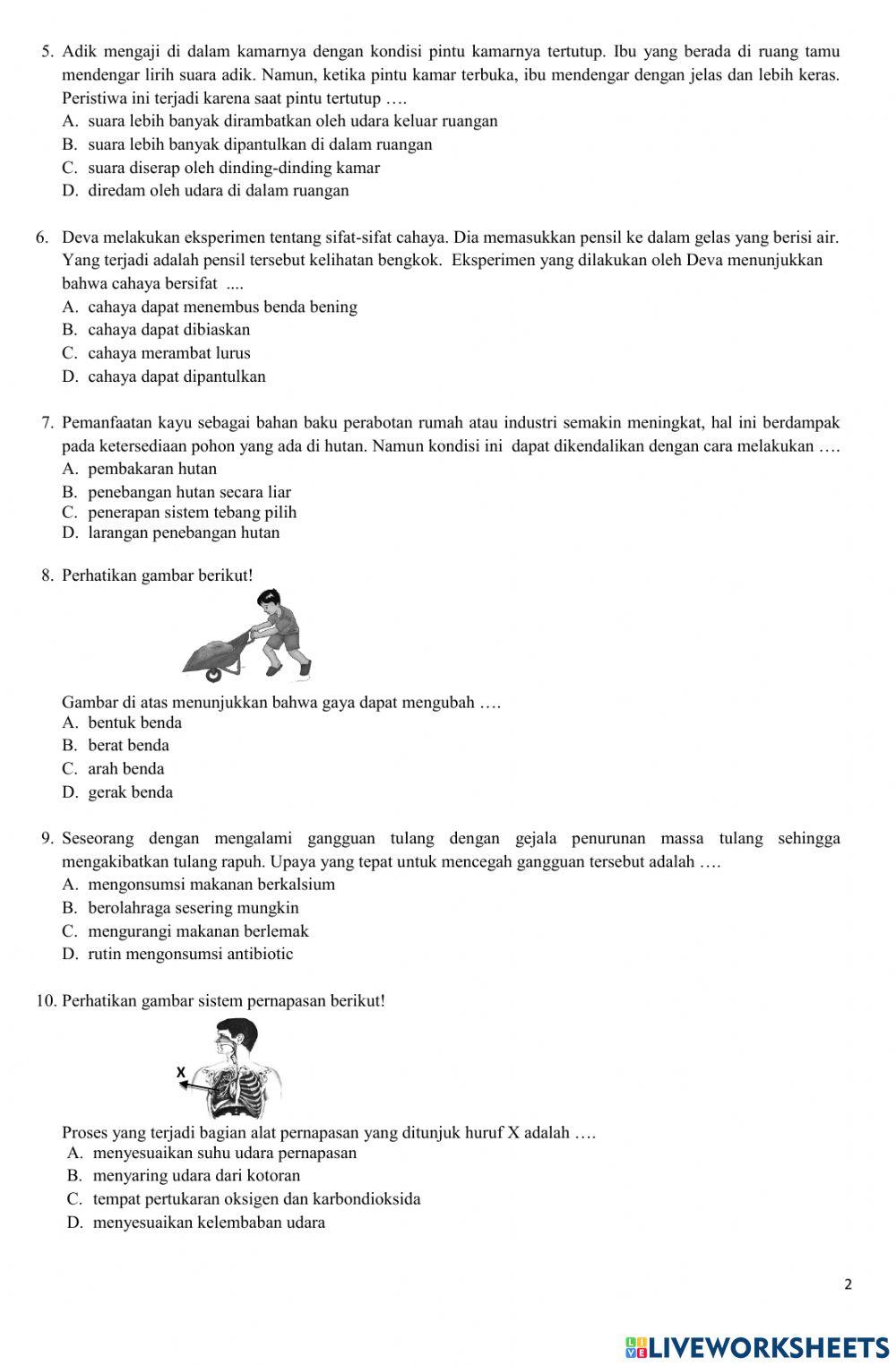 Umbks kelas 6 2020-2021