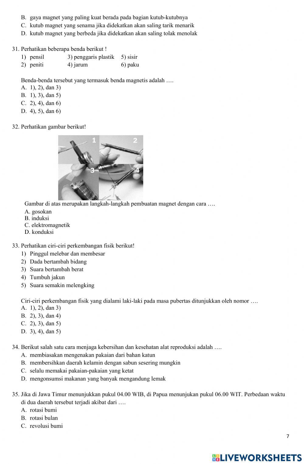 Umbks kelas 6 2020-2021
