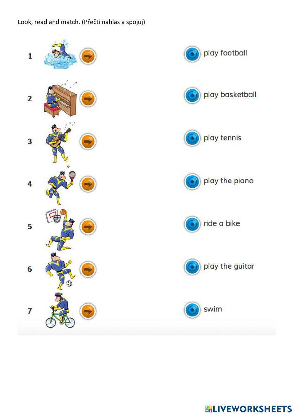 Activities - vocabulary