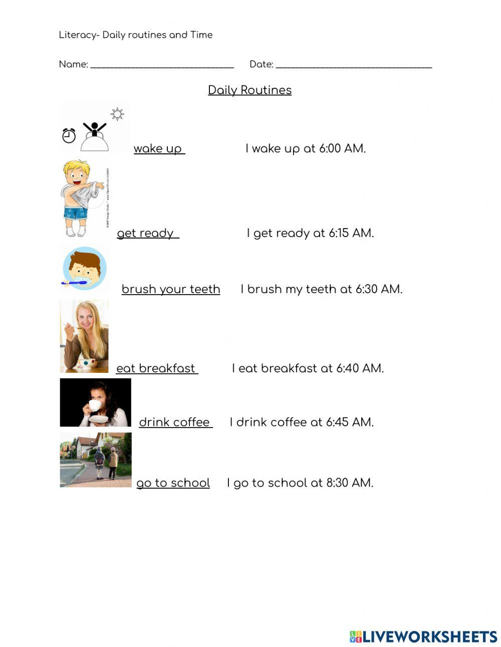 Daily Routines and Time
