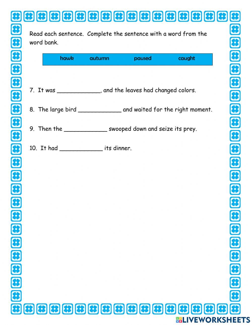 Vowel Digraphs au and aw