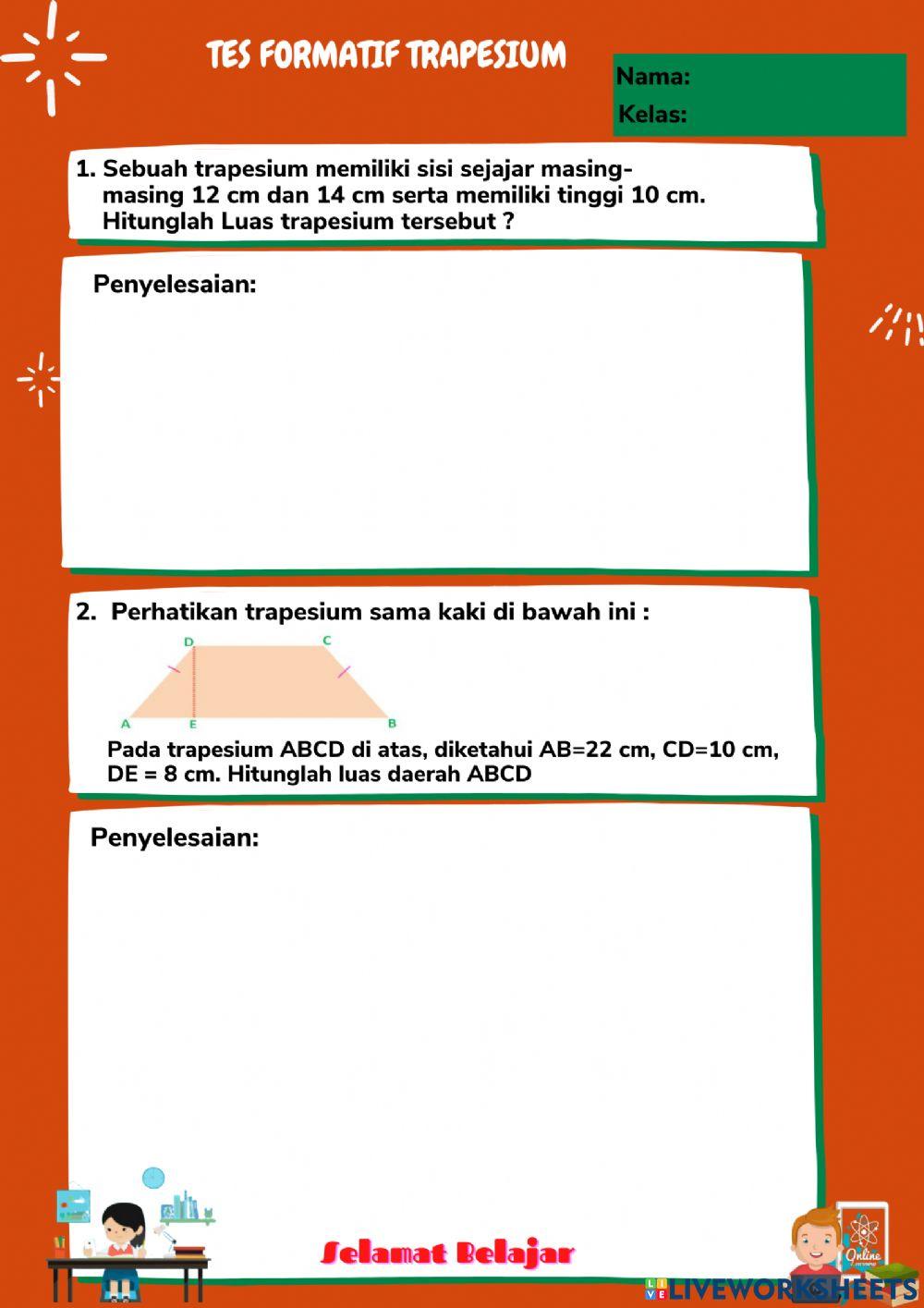 Tes formatif TRAPESIUM