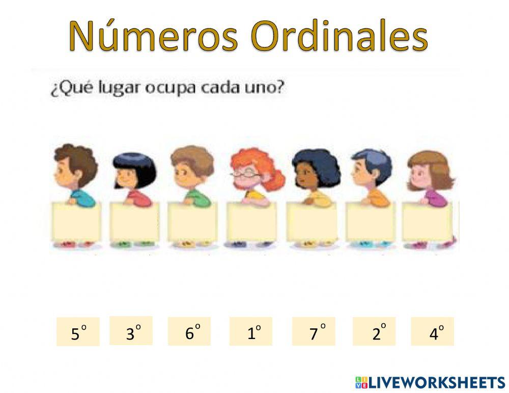 Los números ordinales Los números ordinales