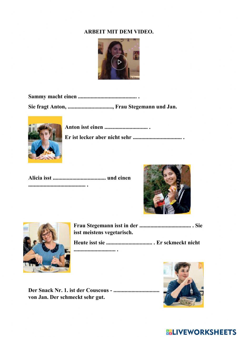 Arbeit mit dem Video (Lektion 2.3)