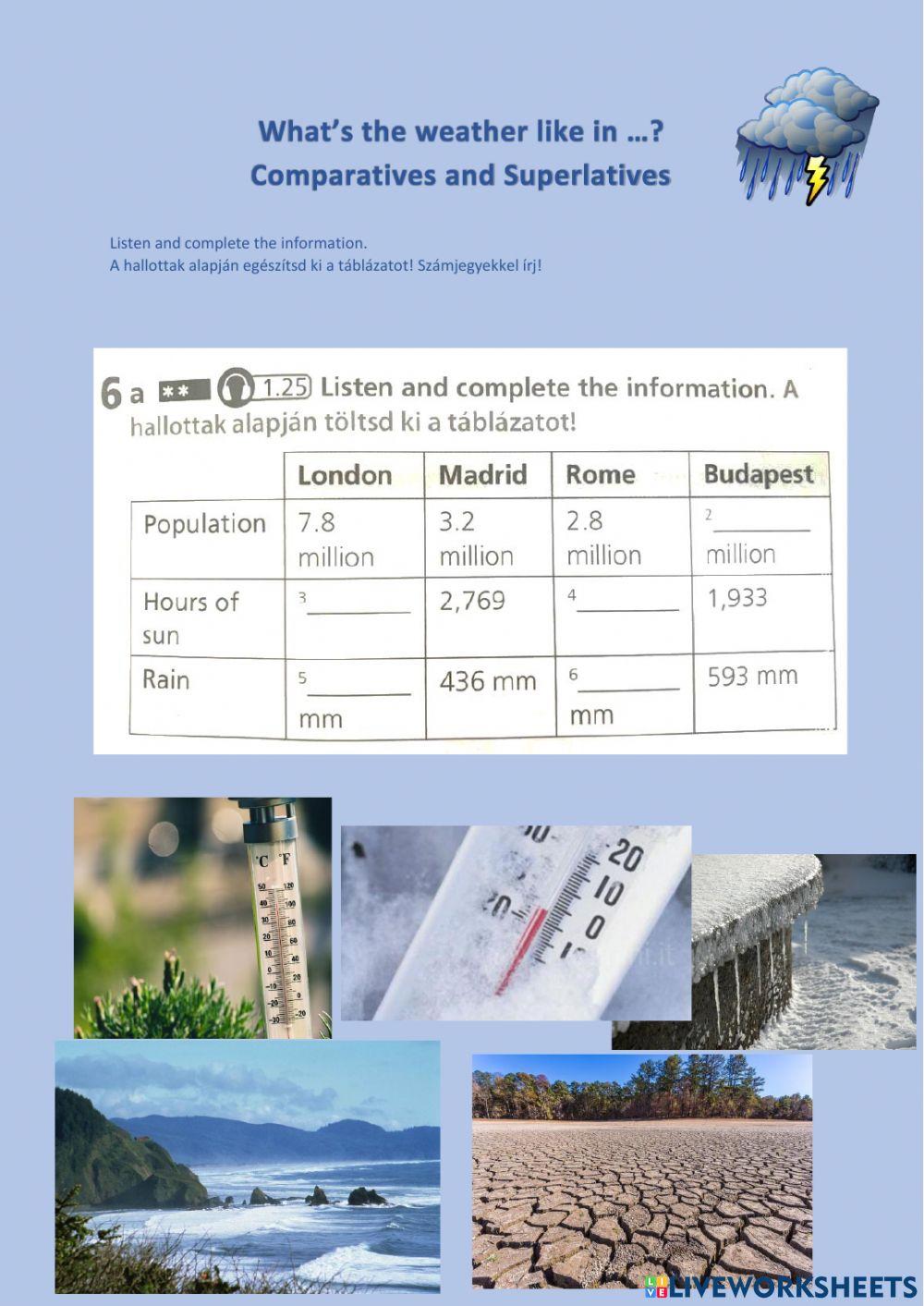 What's the weather like in ...?