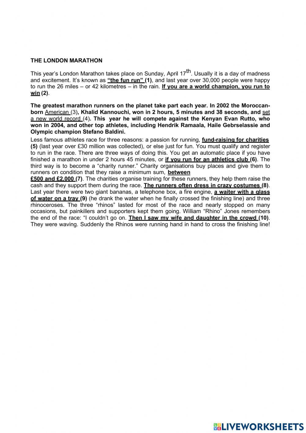 LC The London Marathon