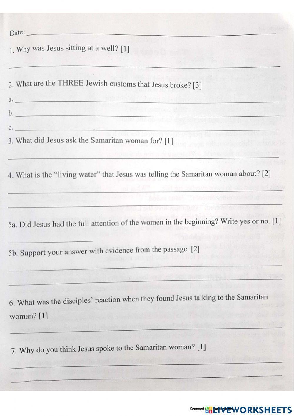 Respect: The Woman Who Came For Water