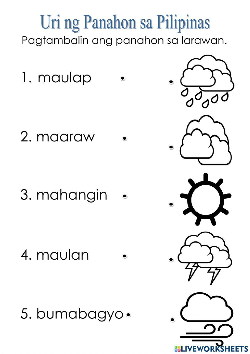 Iba't Ibang Uri Ng Panghalip Worksheet