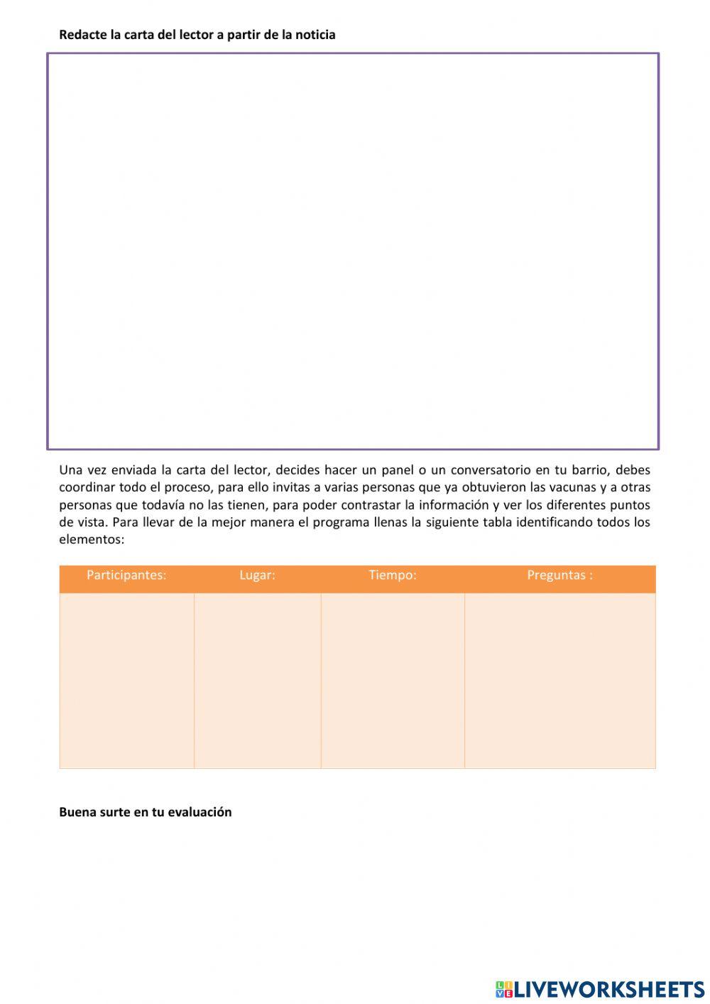 Evaluación Quimestral, Básica