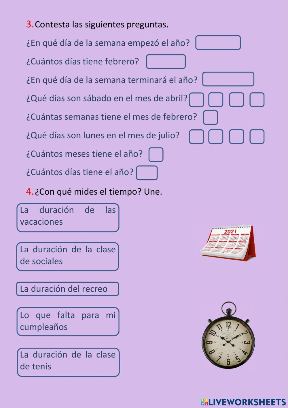 El calendario