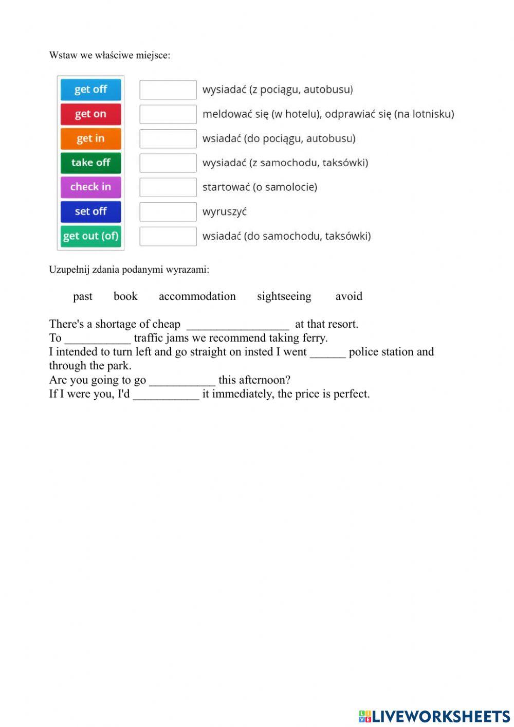 Podróżowanie i turystyka E8