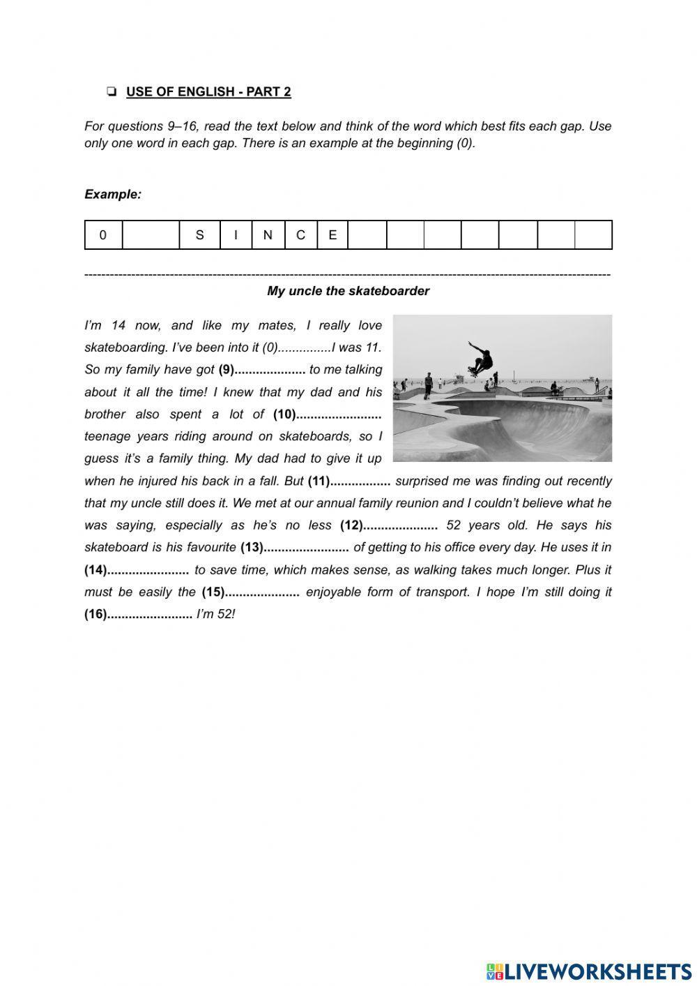Mock exam 3 - use of english (first for schools trainer 2)