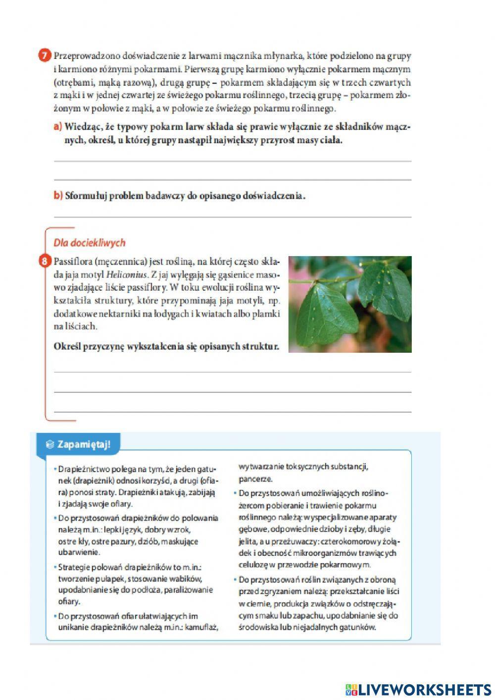 Drapieżnictwo i roślinożerność