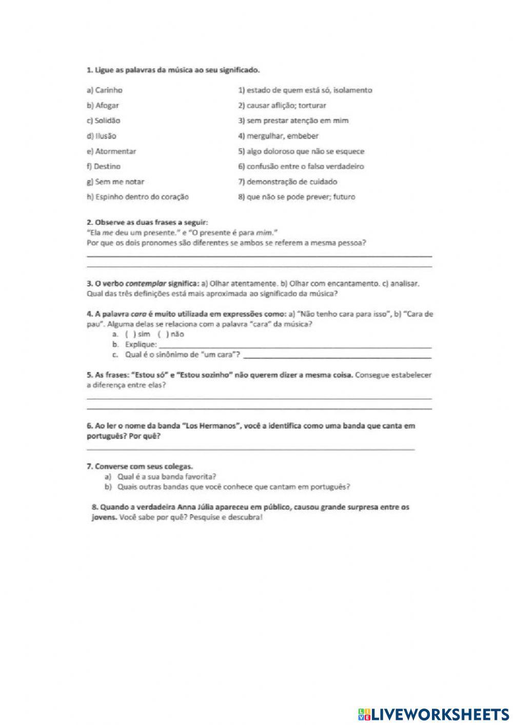 Ana júlia - b1 com interpretação