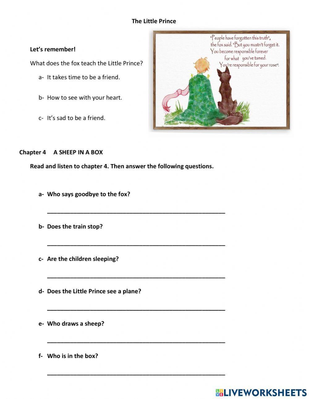 The Little Prince-ch 4