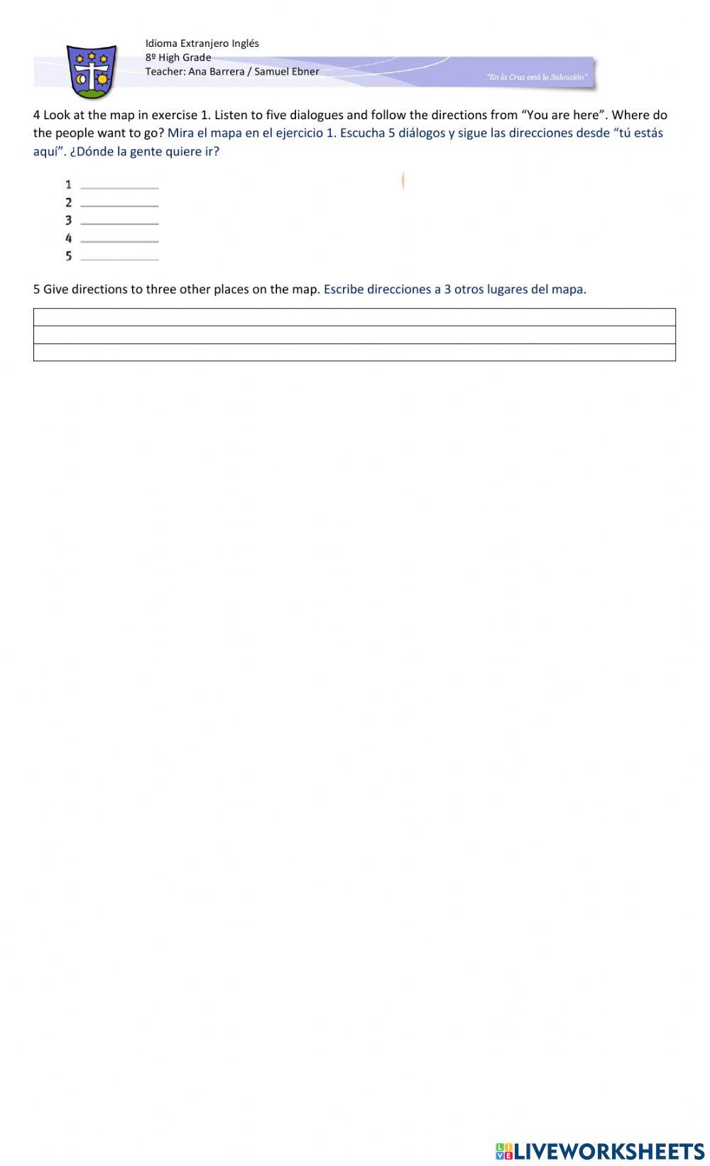 8th grade- worksheet nº 5