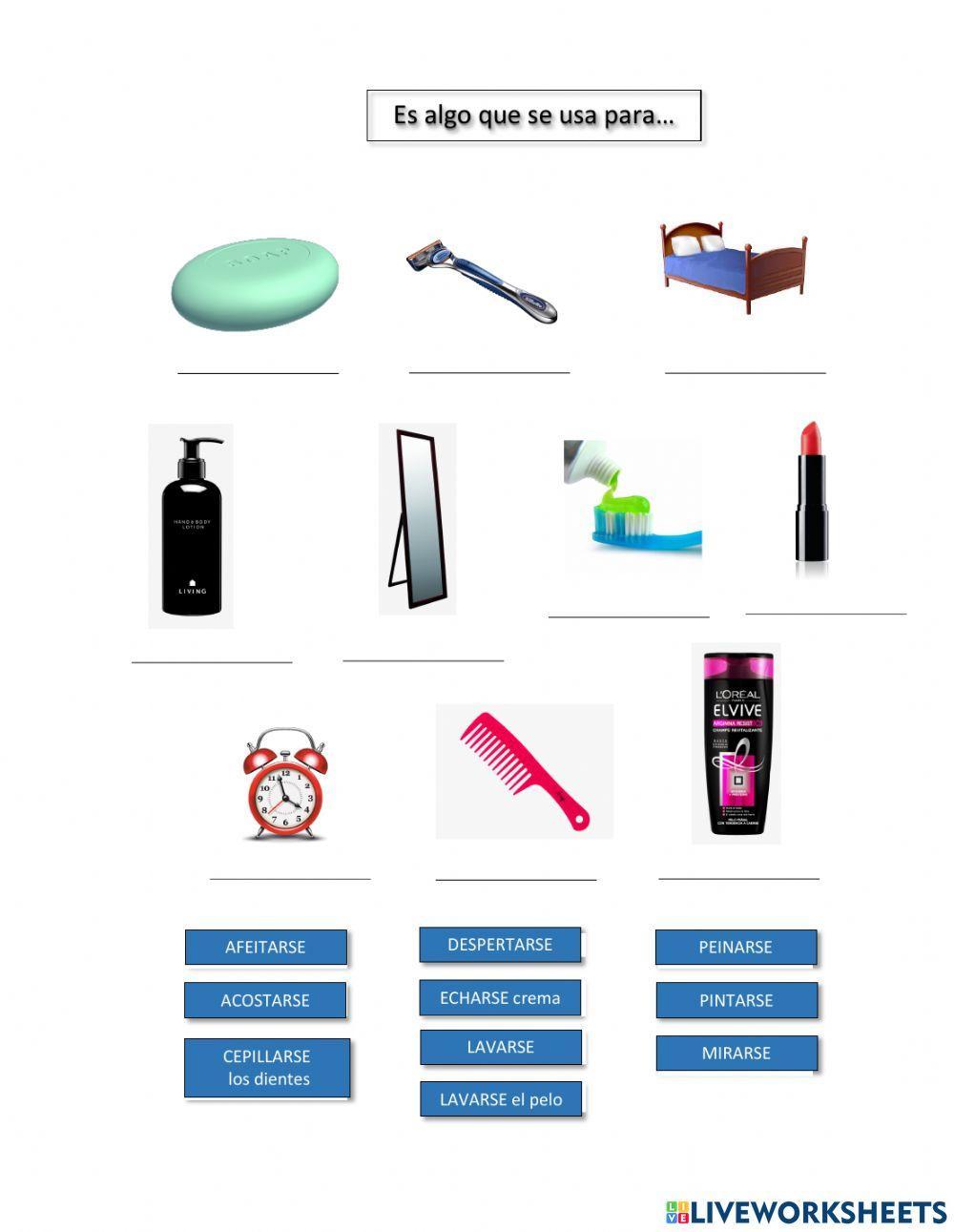 Es algo que se usa para + Verbos reflexivos