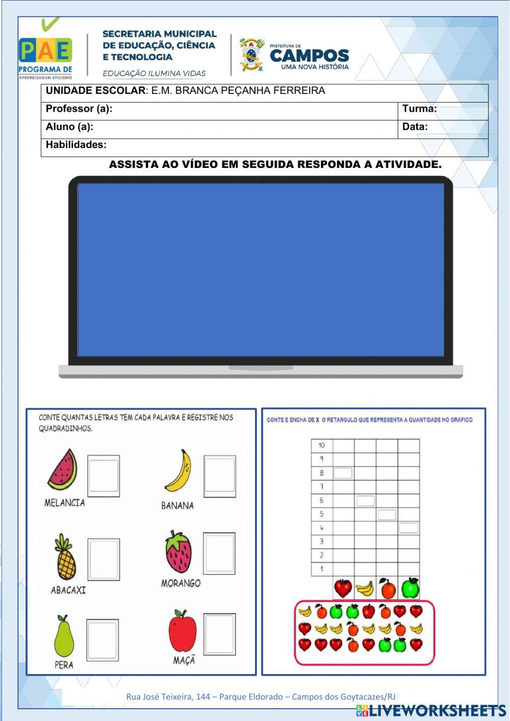 A menina que não gostava de frutas