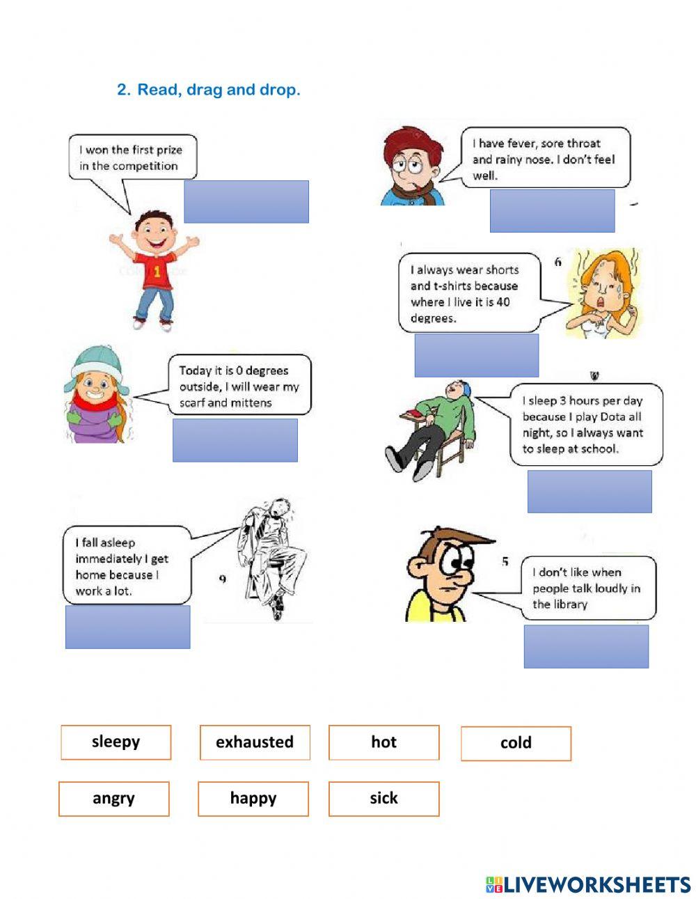 formative test feeling and opinion