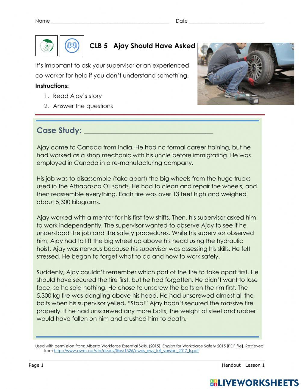 Ajay Should Have Asked - Safety at Work