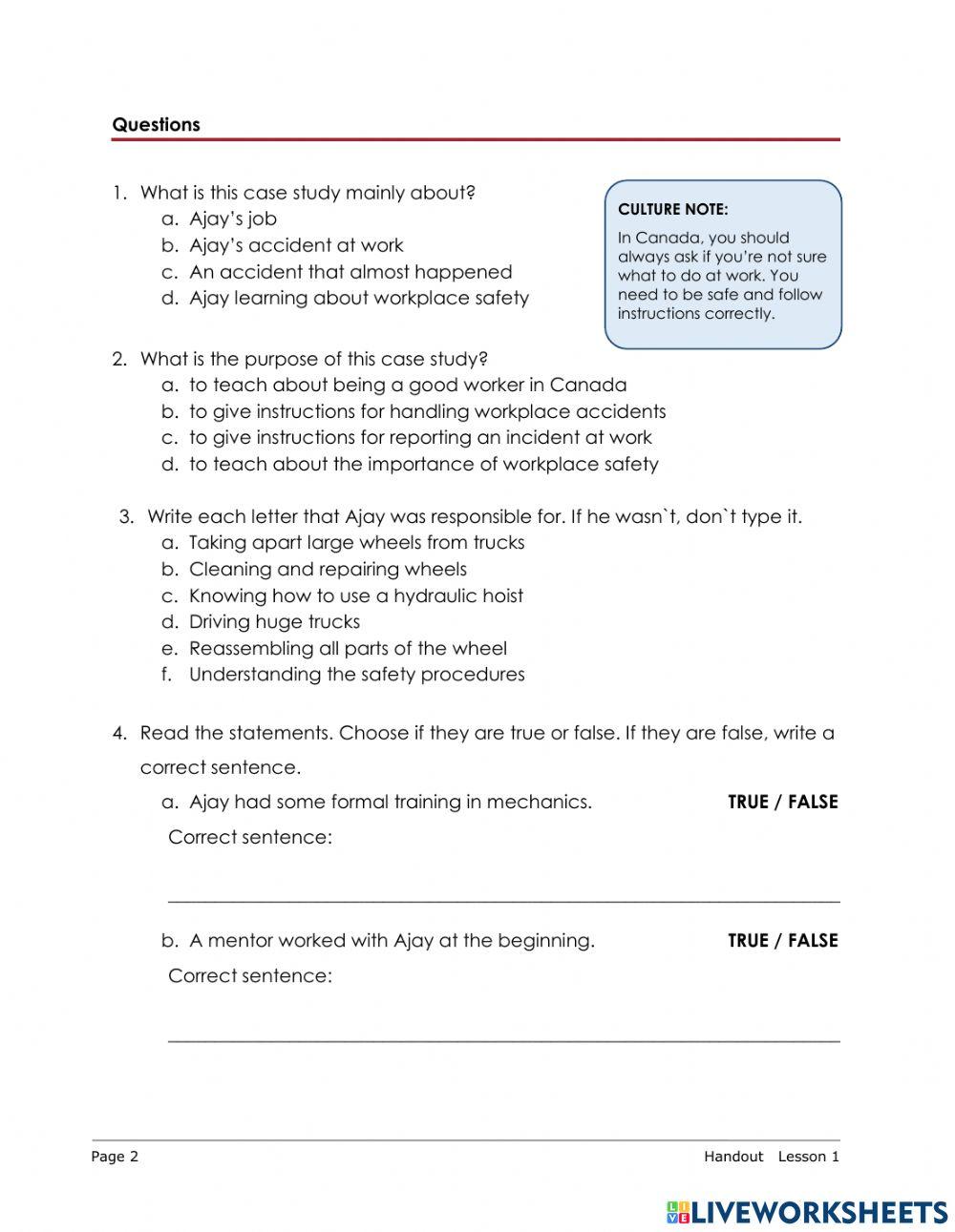 Ajay Should Have Asked - Safety at Work