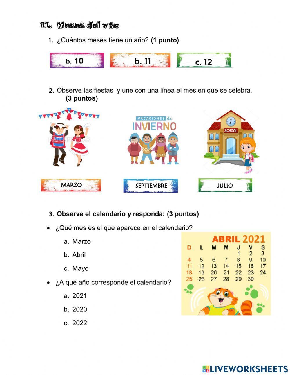 Evaluación de historia