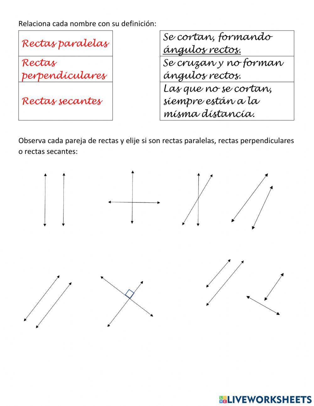 Relaciones entre líneas