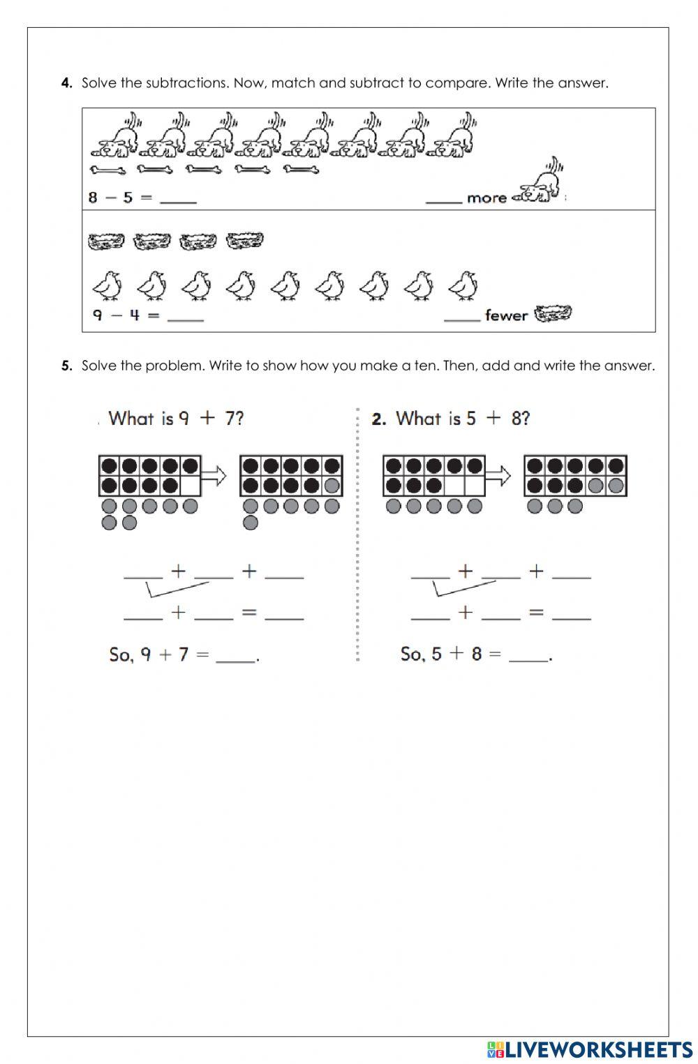 Math Exam Transition, 1st term worksheet | Live Worksheets