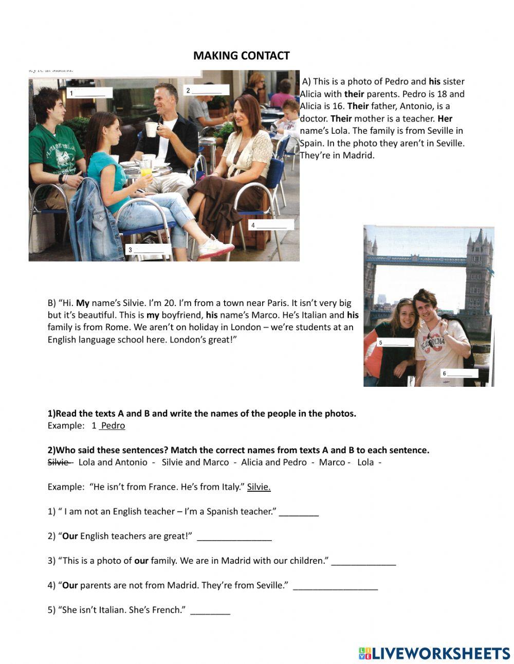 Personal information