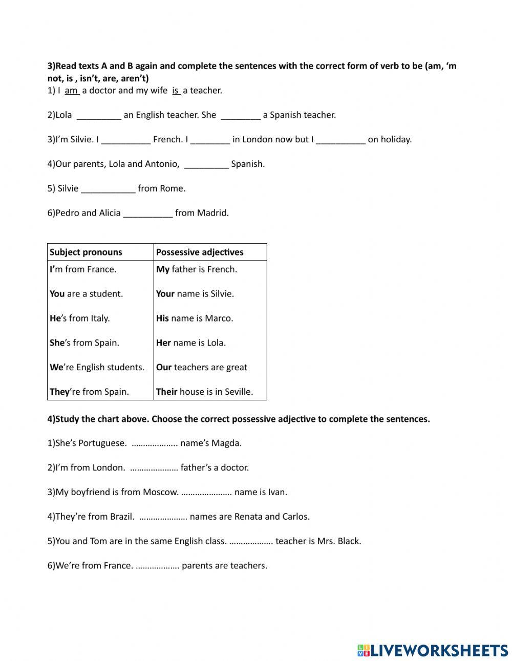 Personal information