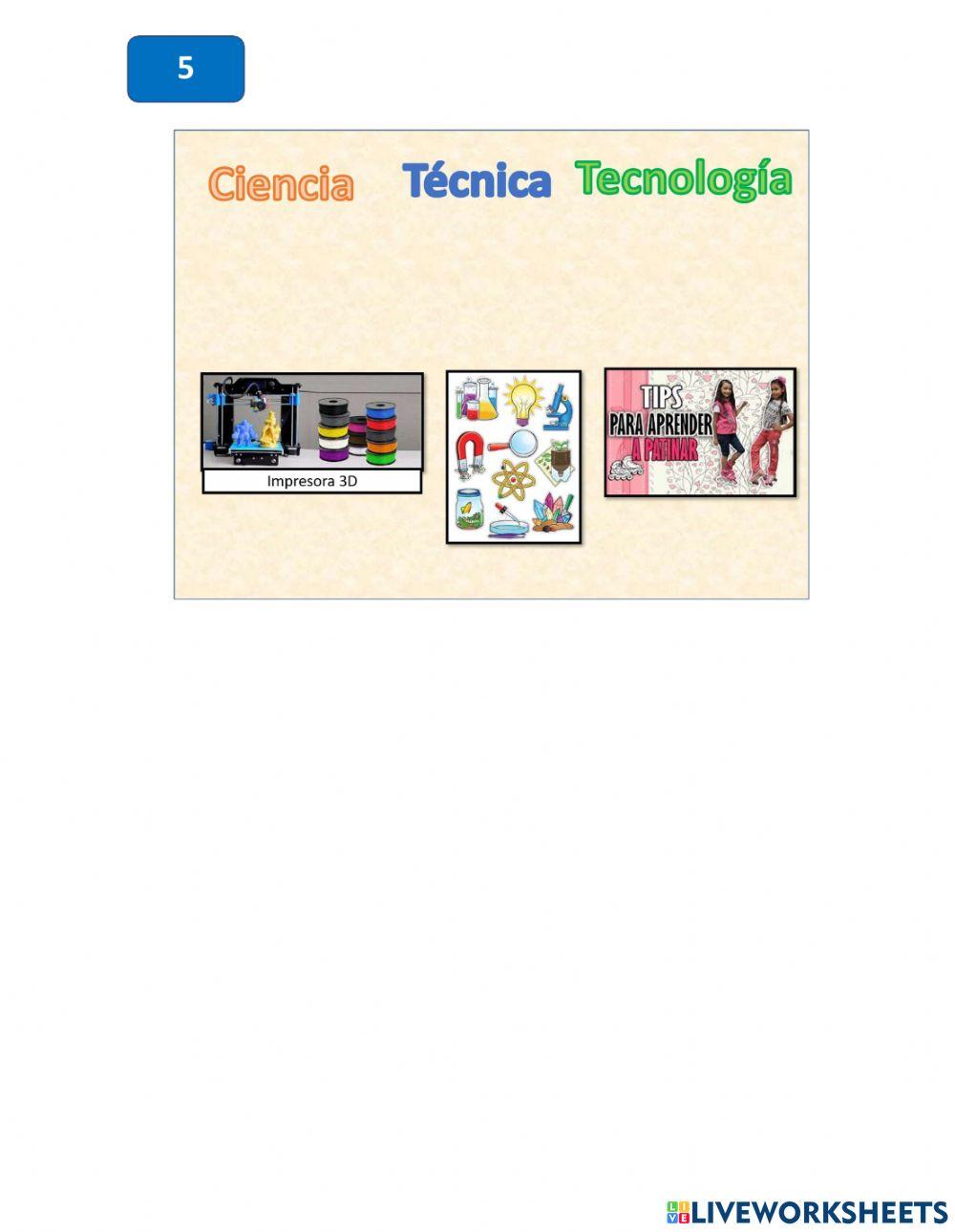 FICHA 3 FISICA CIENCIA - TECNICA - TECNOLOGIA