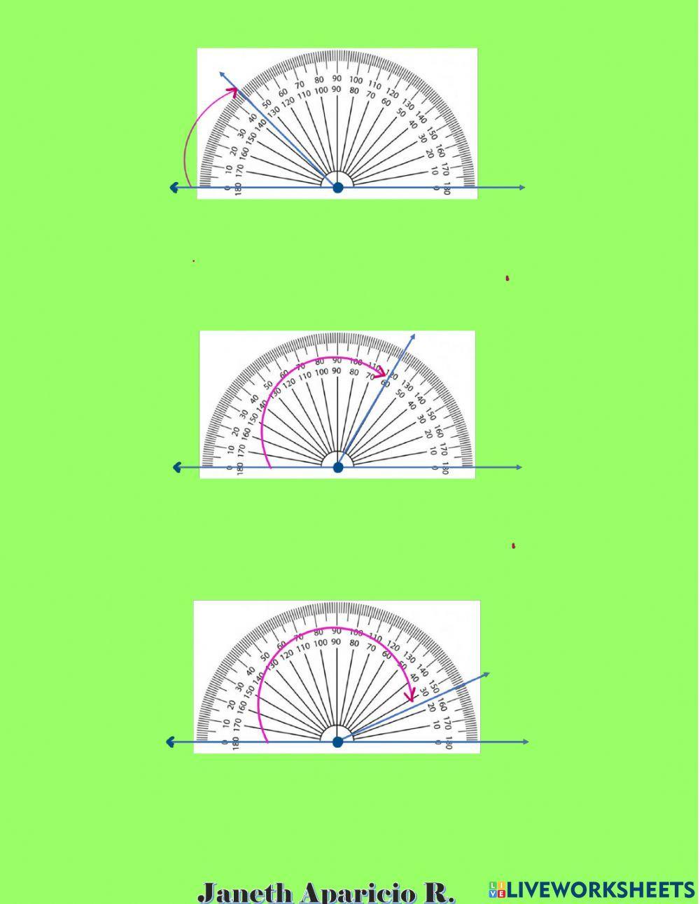 Los números enteros y los ángulos