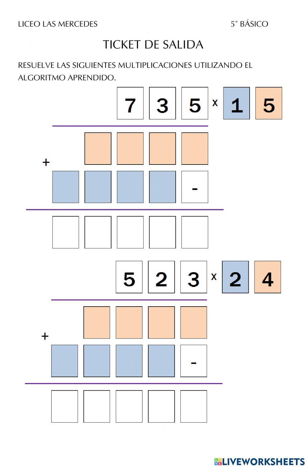 Multiplicación