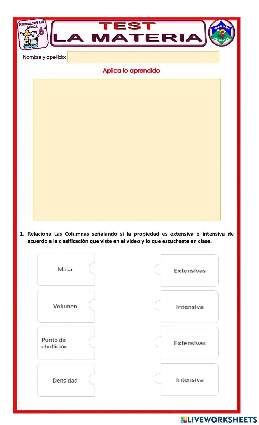 Propiedades de la Materia