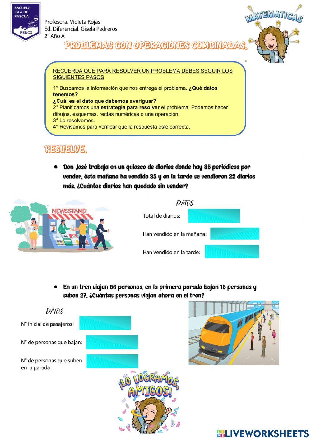 Resolucion de problemas combinados